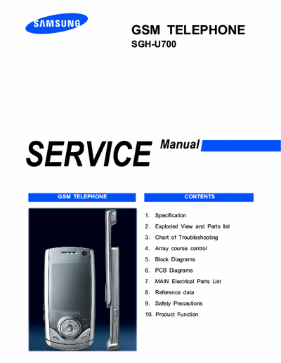 Samsung SGH-U700 Service Manual Gsm Telephone - Part. 1/2 Pag.67